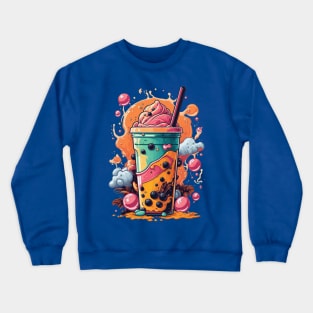 Boba Slushie Vibes! Crewneck Sweatshirt